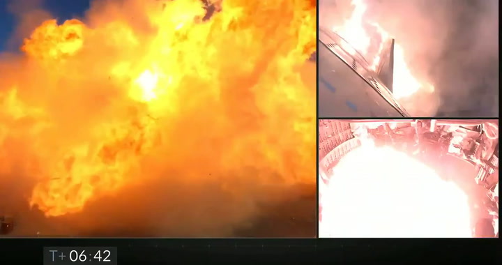 Explotó el cohete Starship de Elon Musk - Fuente: Twitter