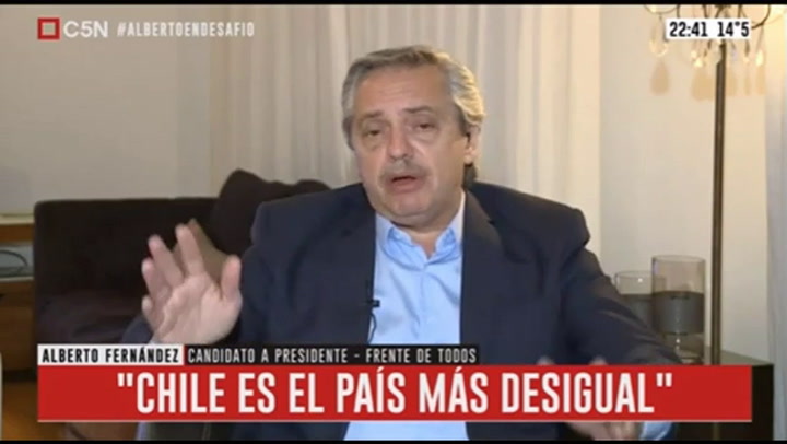Alberto Fernández sobre los muertos en Chile: “¿Qué hubiera dicho Macri si pasaba en Venezuela?”
