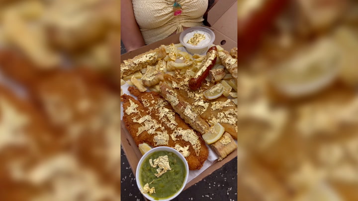 TikToker tries out food at UK’s ‘most expensive chippy’