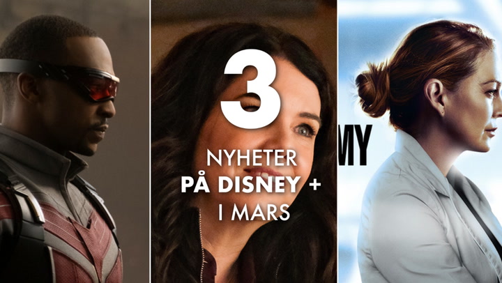 3 nyheter på Disney + i mars