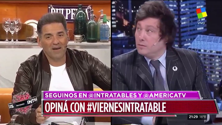 Milei se enfureció contra Iúdica - Fuente: América TV