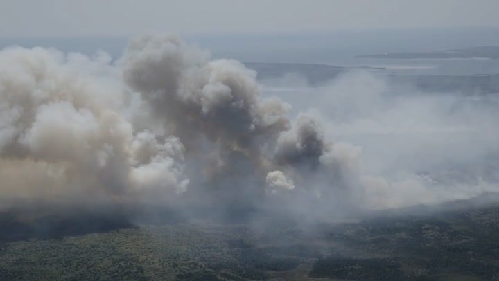 Smoke billows from Nova Scotia's 'largest wildfire in recorded history'