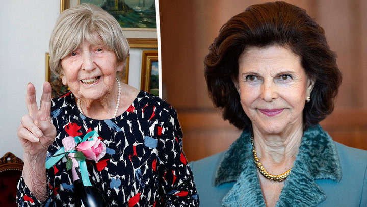 107-åriga Dagny Carlsson fick personlig hälsning från drottning Silvia: “Kändes äkta”