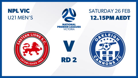 Eastern Lions SC v Oakleigh Cannons FC