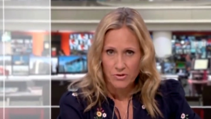 Watch: BBC's Sophie Raworth mistakenly announces that Huw Edwards has resigned