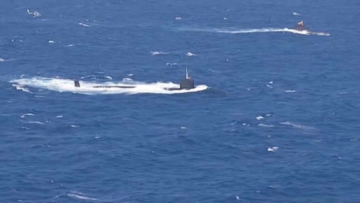 Este submarino nuclear estadounidense adelanta ejercicios navales en el mar de Colombia