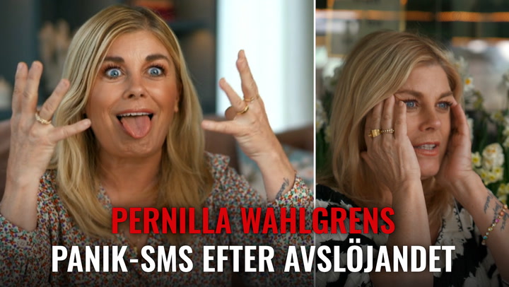 Pernilla Wahlgrens panik-sms efter intima ”Let’s dance”-avslöjandet