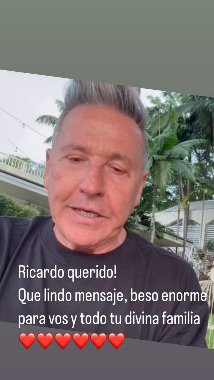 Ricardo Montaner saludó a Susana Giménez por su cumpleaños