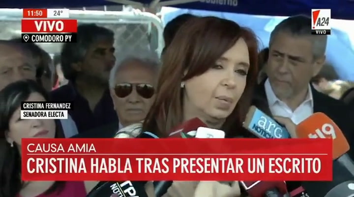 Cristina Kirchner, en Comodoro Py: 'Quieren un parlamento sumiso'