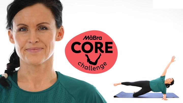 Måbra Core Challenge – se övningen sidoplanka