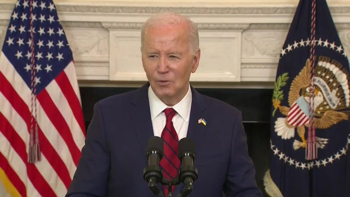 Biden ignores reporter questions on TikTok ban and university encampments
