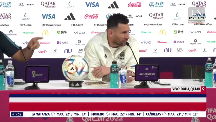 Lionel Messi habla en conferencia de prensa desde Qatar