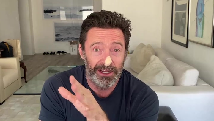 Hugh Jackman urges people to wear sunscreen following skin cancer scare