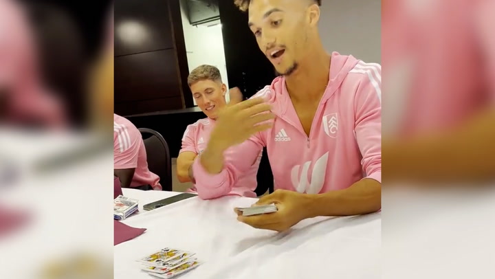 Fulham FC player Antonee Robinson performs card trick