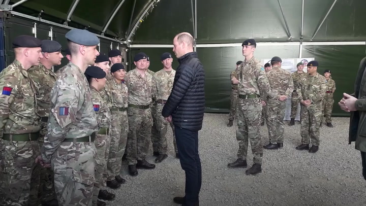Prince William thanks British troops near Ukrainian border for 'defending our freedoms'