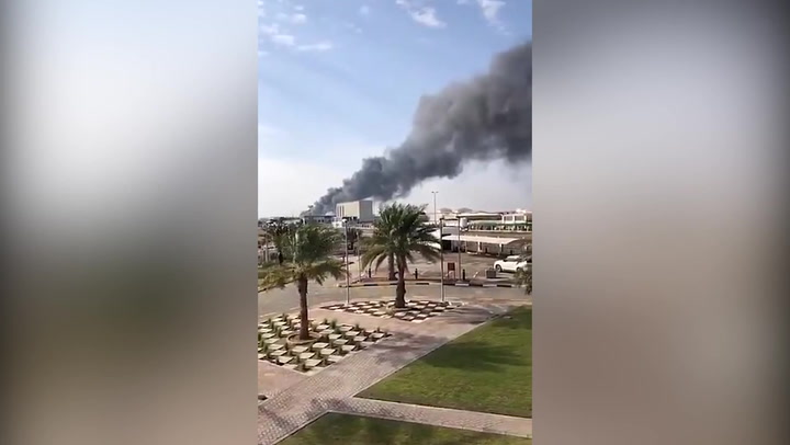 Abu Dhabi explosion: Large plume of smoke fills the sky after drone attack