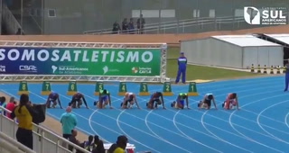 Franco Florio rompió el récord argentino de 100 metros llanos
