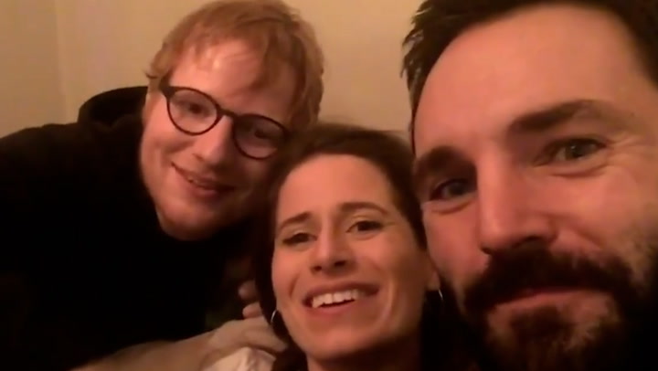 Ed Sheeran serenades Courteney Cox and longtime partner with special song