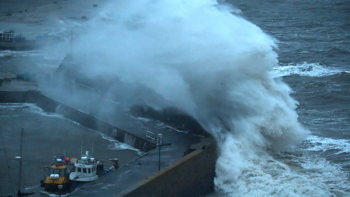 Storm Babet batters Britain as rivers burst, rail lines flood and lighthouse dome swept away