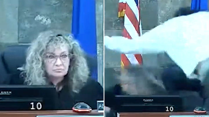 Watch: Defendant attacks judge during courtroom sentencing News