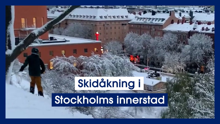 Skidåkning i Stockholms innerstad