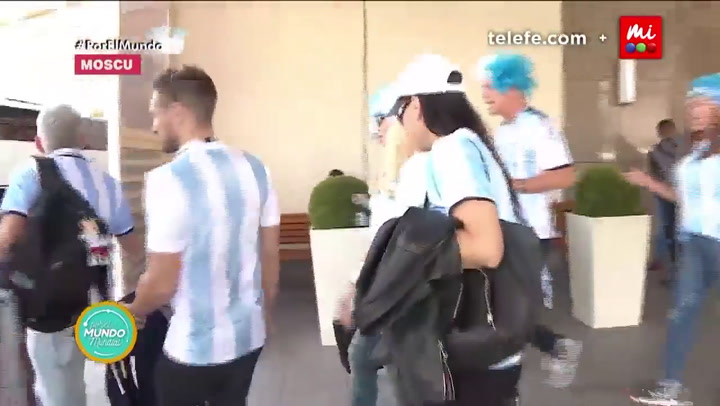 Marley y Susana antes del partido de Argentina vs Islandia - Fuente: Telefé