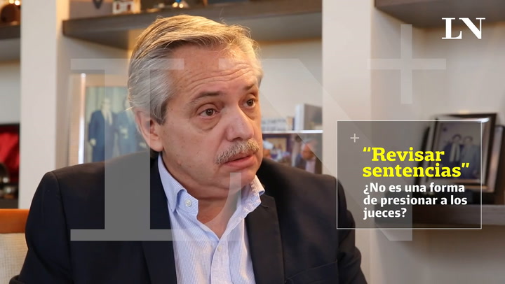 Alberto Fernández explica a qué se refiere cuando habla de 'revisar sentencias'