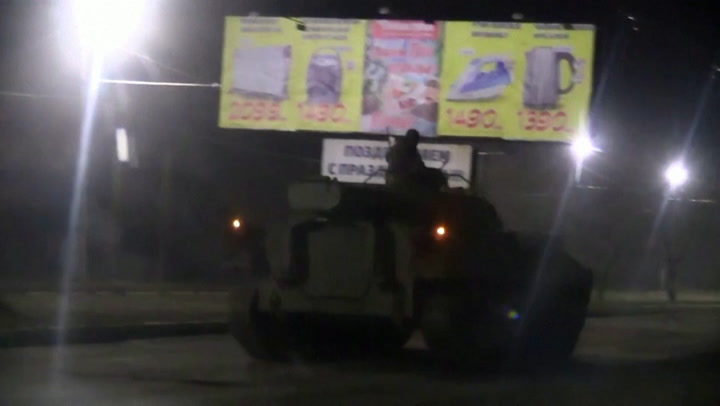 Ukraine crisis: Tanks and military vehicles near Donetsk after Putin orders troops to region