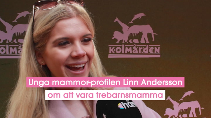 Unga mammor-profilen Linn Andersson om att vara trebarnsmamma