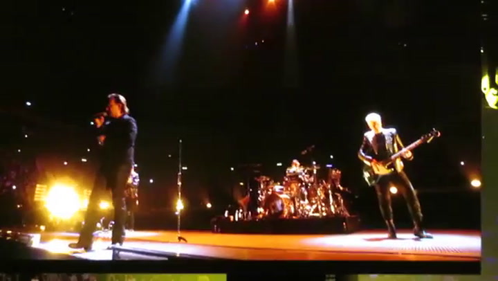 Bono se queda sin voz y suspende recital de U2 en Berlín - Fuente: YouTube