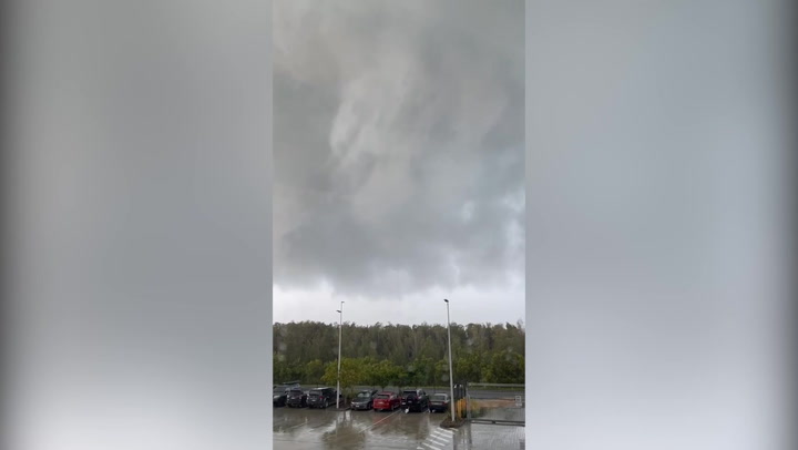 Tornado sweeps through Brisbane as city hit with thunderstorms