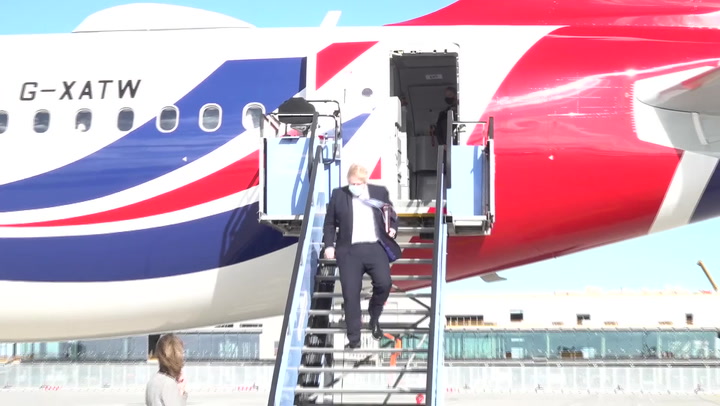 Boris Johnson arrives in Munich ahead of security conference	