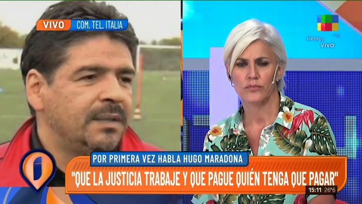 Hugo Maradona habló de los hijos de Diego en Intrusos - Fuente: América TV 2