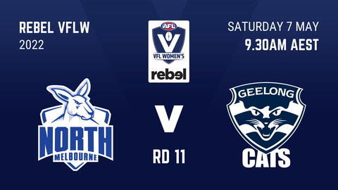 7 May - VFLW - R11 - North Melbourne v Geelong