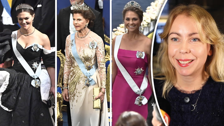 Modeexperten om kungafamiljens Nobelklänningar: "Smashing!"