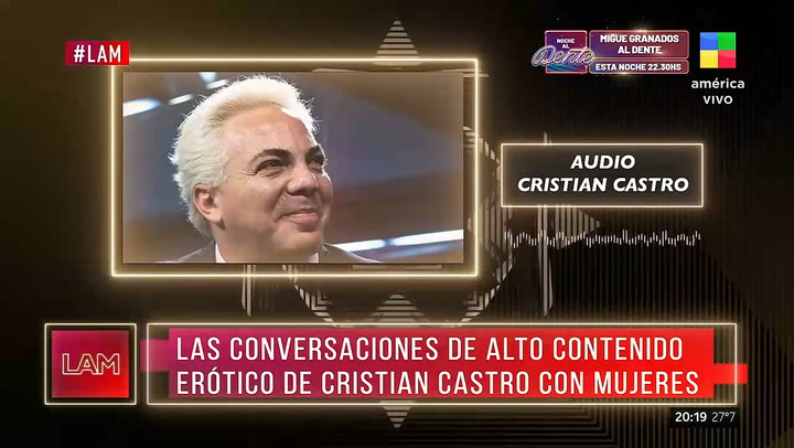 En LAM revelaron los audios intimos de Cristian Castro