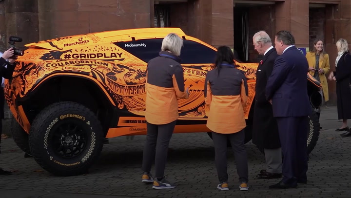 Prince Charles shown McLaren's new Extreme E car