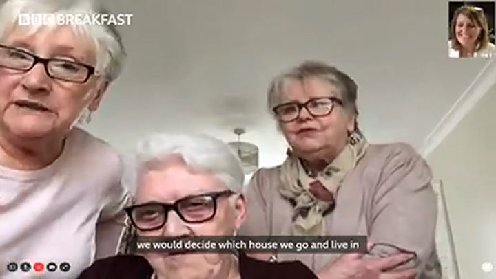 Las tres simpáticas abuelas que decidieron pasar la cuarentena juntas