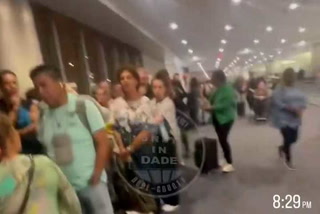 Interminables colas en el aeropuerto de Miami