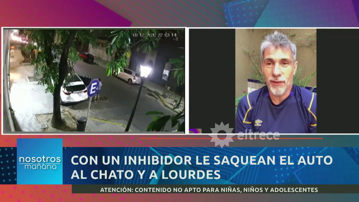 Chato Prada habló sobre el robo que sufrió con Lourdes Sánchez en Palermo - Fuente: eltrece