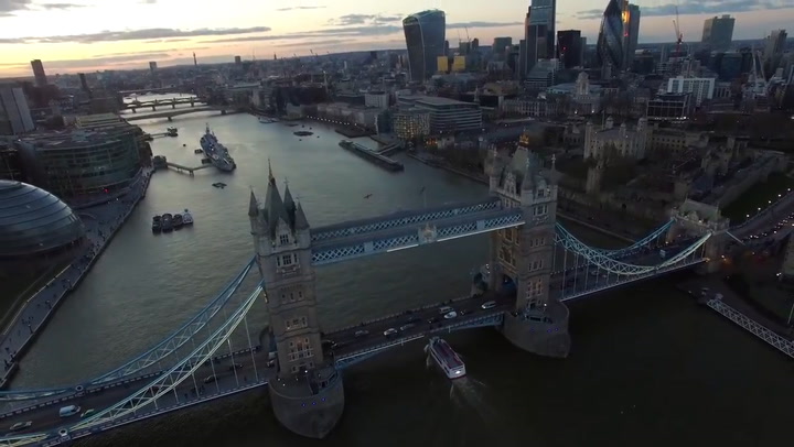 Londres vista desde un drone - Fuente: YouTube