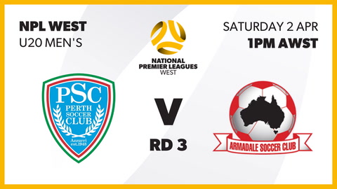 2 April - NPL WA Men's U20 - Round 3 - Perth SC v Armadale SC