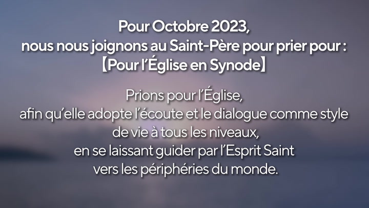 Octobre 2023 - Pour l’Église en Synode
