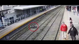 Un hombre convulsionó y cayó a las vías del tren San Martín