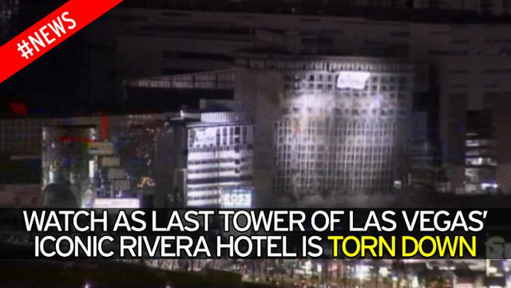 Riviera implosion: Watch Las Vegas casino's last tower come down