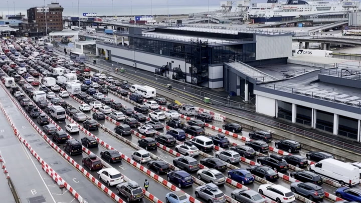 Travellers face two-hour queues at Port of Dover as summer getaway begins