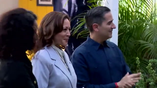 Kamala Harris claps along to Spanish song protesting against her