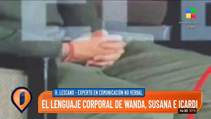 Un experto en comunicación no verbal analizó la entrevista de Susana a Wanda