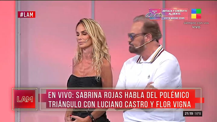 Sabrina Rojas hablo de la charla que tuvo con Flor Vigna
