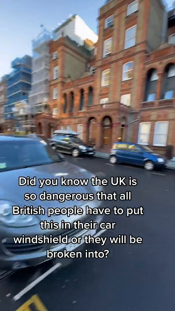Descubrió una curiosa estrategia de los automovilistas en Londres para evitar ser robados